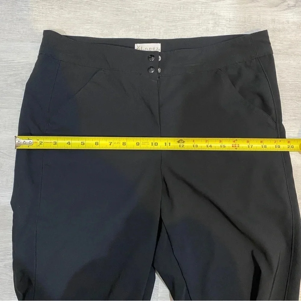 Lopez Golf Pants Size 10 Black Hiking Active Jogger Track Pant windbreaker
